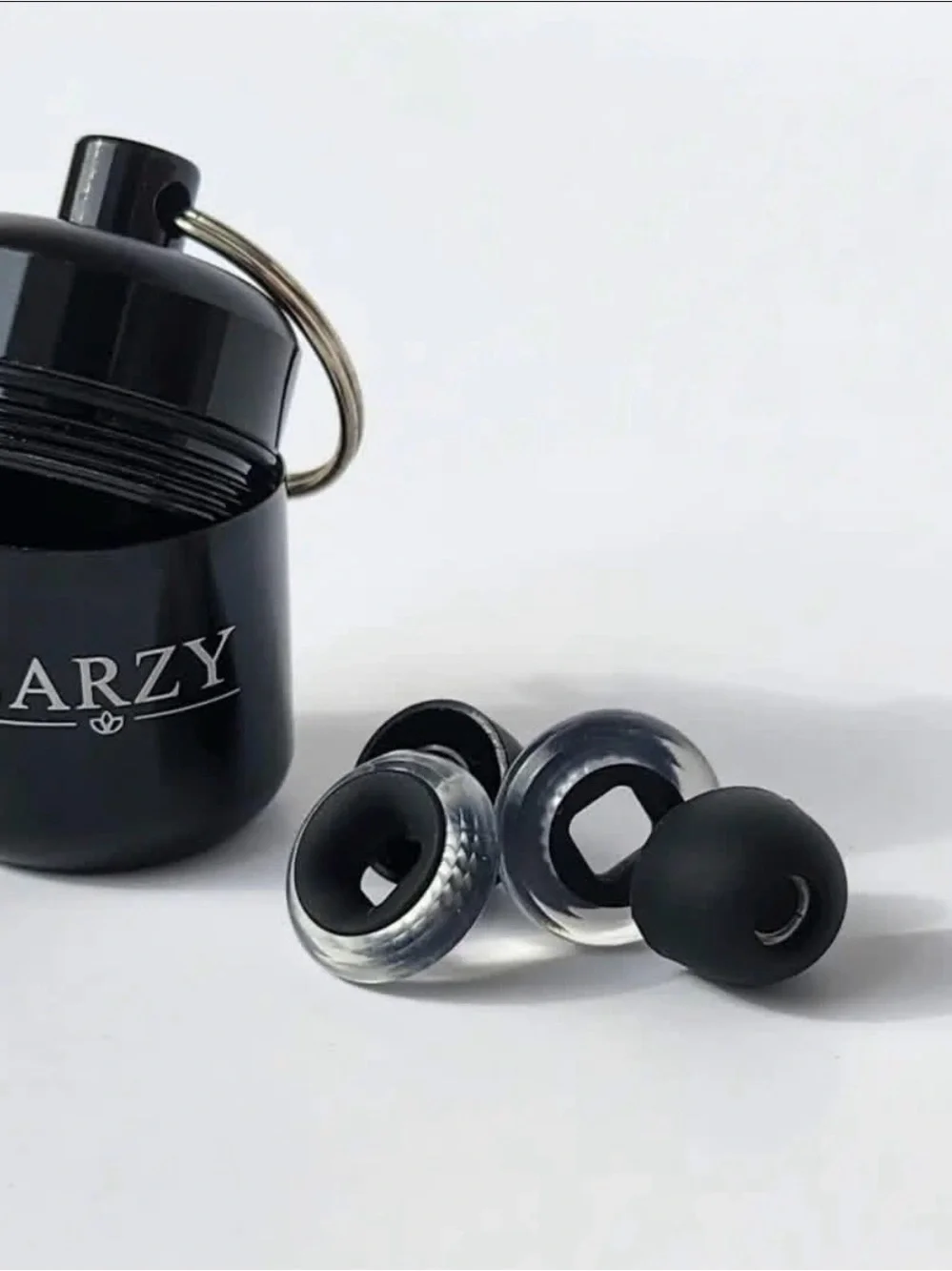 Black Travel Earbud Accessory Kit with Protective Case